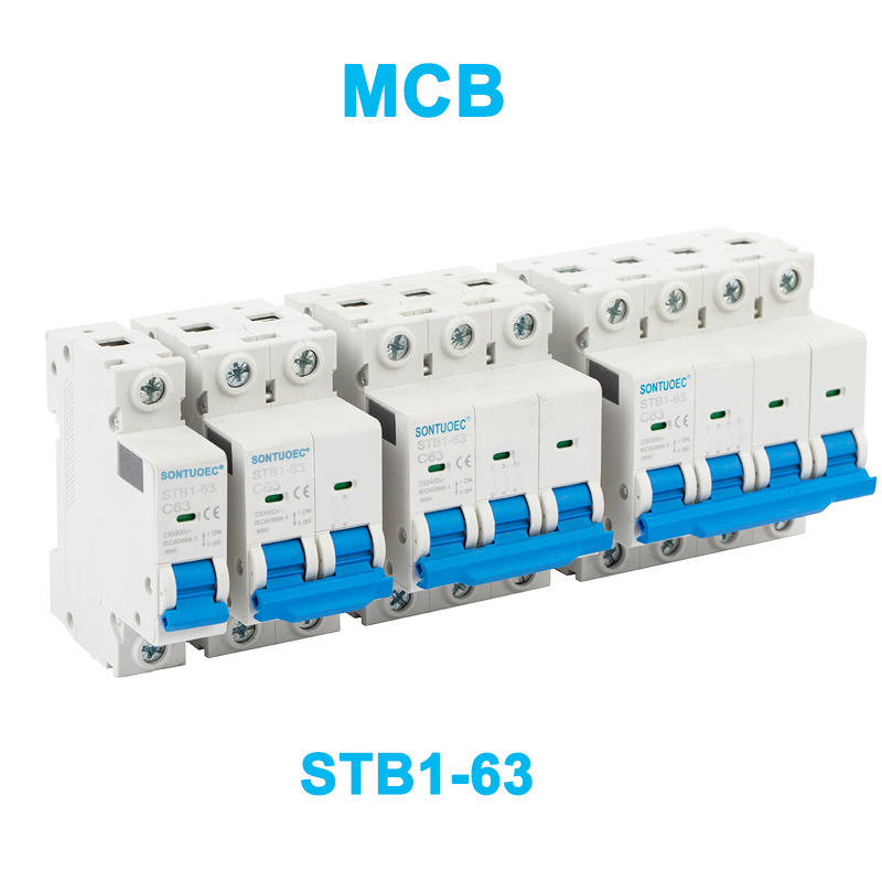 Struchtúr iomaíoch C65 STB1-63 Sraith Miniature Circuit Breaker MCB