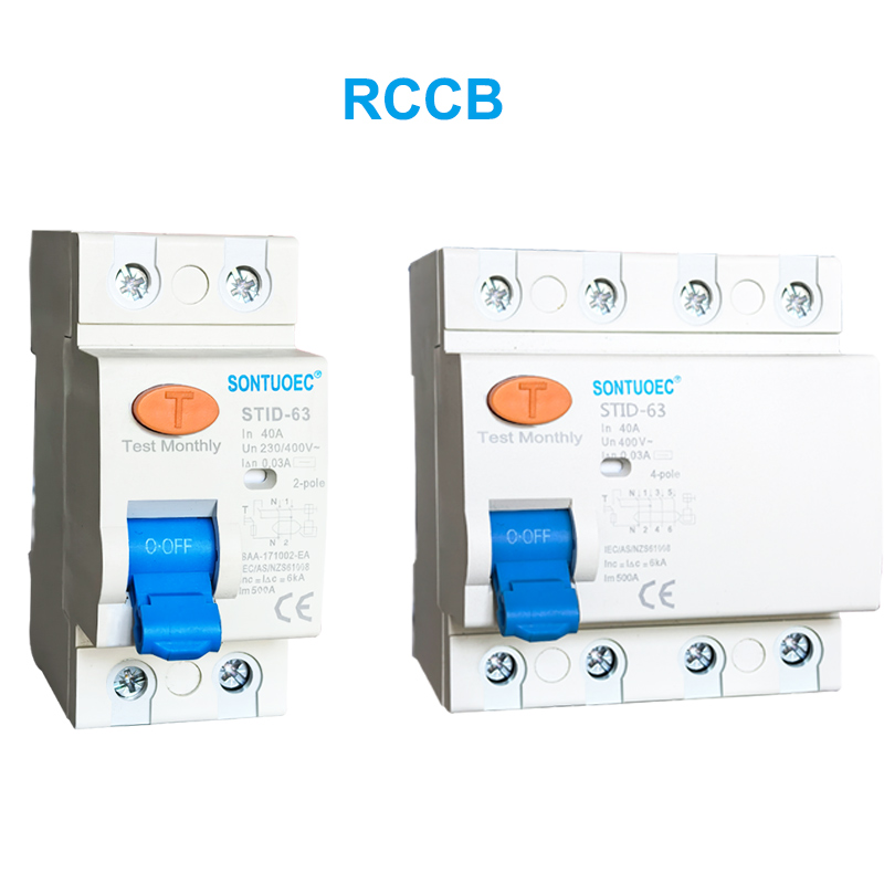 Sraith STID-63 RCCB 230V 63A Breaker Ciorcad Reatha Reatha