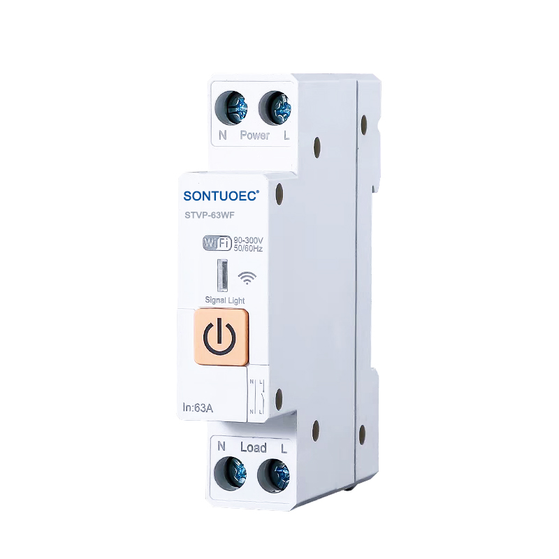 Lasc ardchumhachta cliste WiFi 220V Fón Póca Fón Póca Cosantóir Voltais Rialaithe Gan Sreang Iargúlta